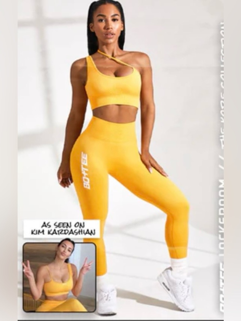 NWOT Bo+Tee Orange Sports Bra Size M